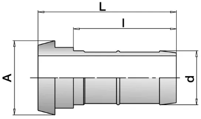 Штуцер конический DIN 11851 (чертеж)
